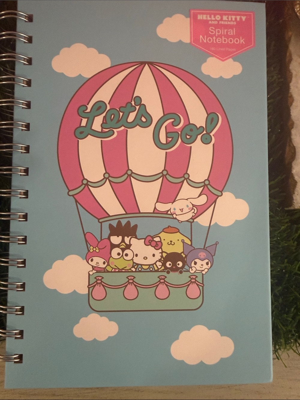 Sanrio Hello Kitty & Friends “let’s go!” Balloon theme spiral notebook